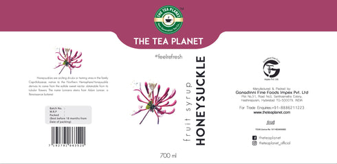 The Tea Planet Honey Suckle Syrup 700 ml